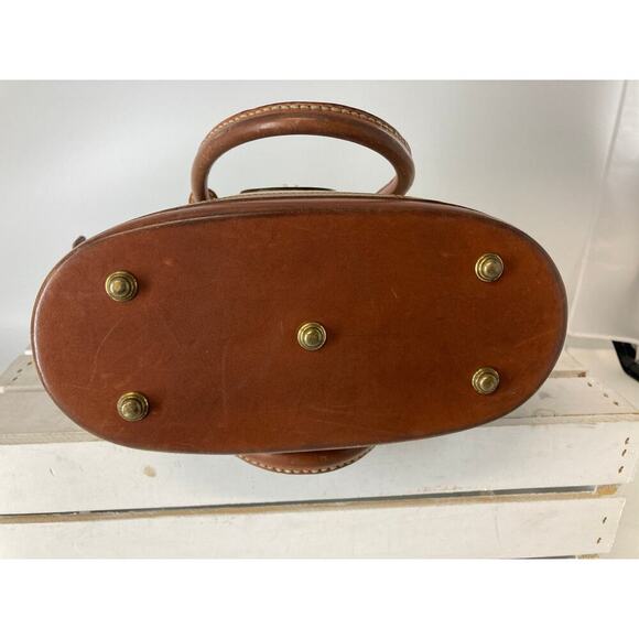 DOONEY & BOURKE MEDIUM IVORY PEBBLED LEATHER HANDBAG (ASIS) - Picture 7 of 16